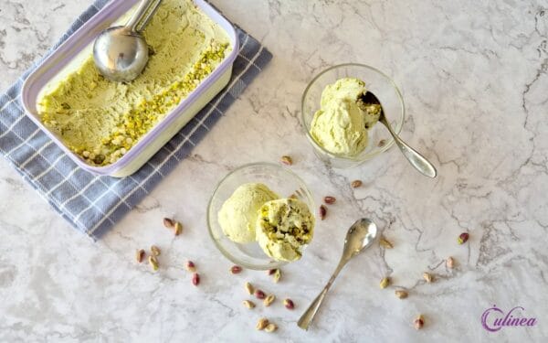 Pistache-ijs zonder ijsmachine