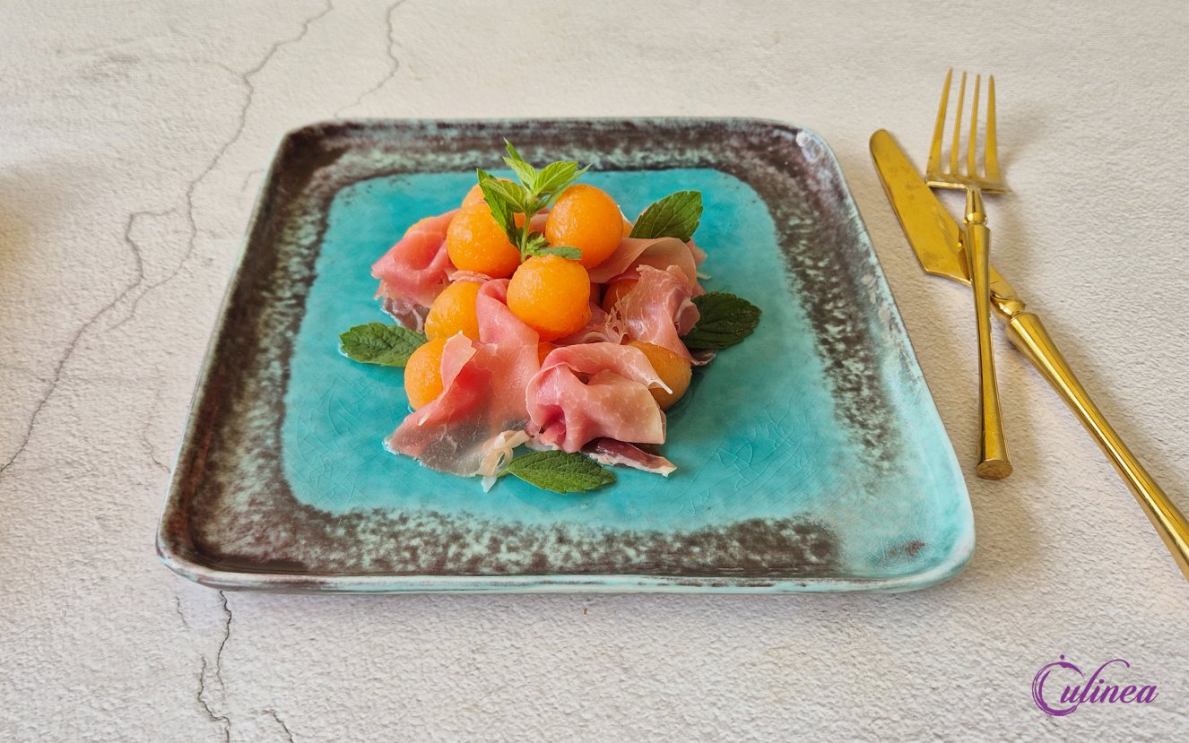 Pittige ingelegde cantaloupe meloen