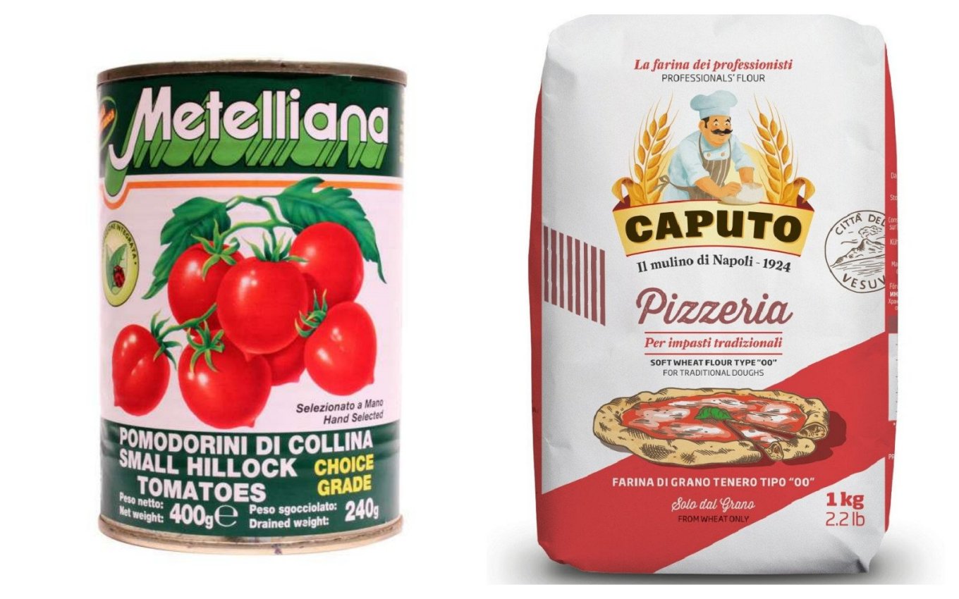 Italiaanse Tomaten in Blik en Tipo 00 Meel