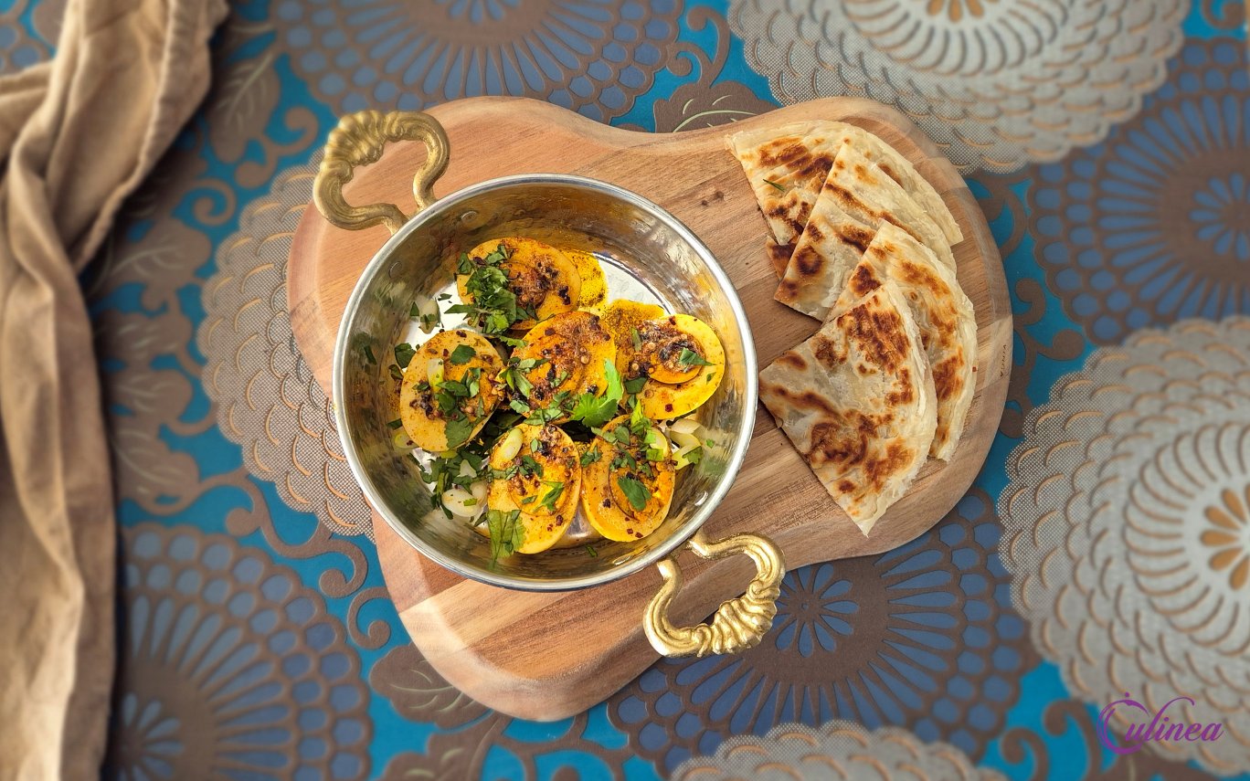 Gekruide Gebakken Eieren - Masala Egg Fry