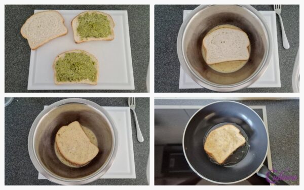 Hong Kong-stijl wentelteefjes met pistache