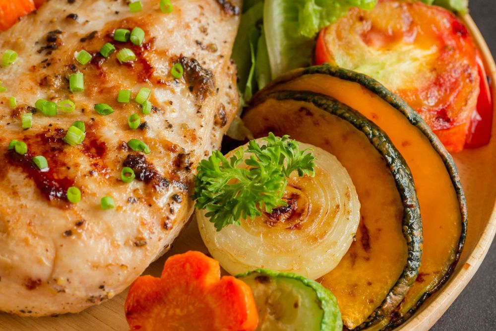 groente met butter chicken