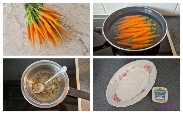 Geroosterde Wortelen met Roomkaas en Hot Honey