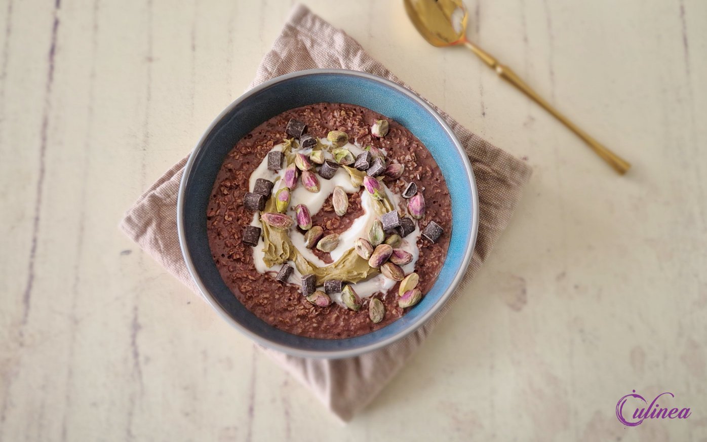 Decadente Chocolade Overnight Oats met Pistache