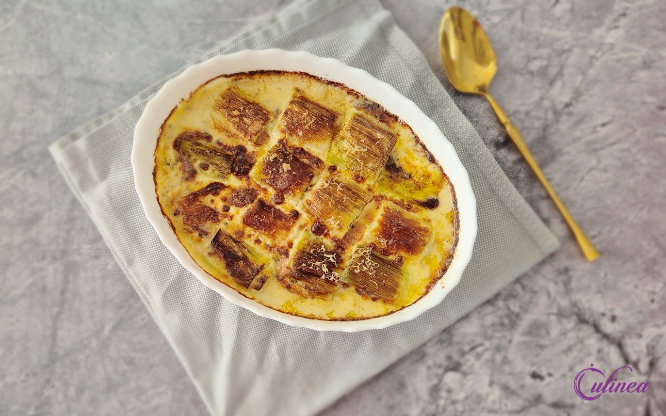 Romige Gratin van Prei uit de Oven