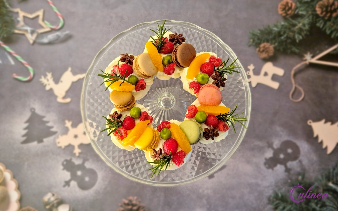 Pavlova Kerstkranstaart - Eenvoudig Recept