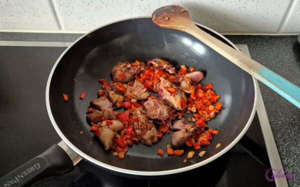 Kippenlevertjes Piri Piri