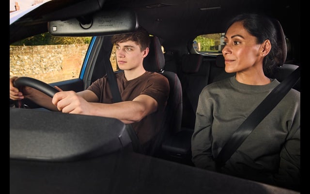 Learner driver biting point